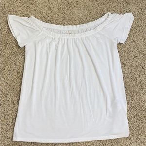 White off the shoulder top.